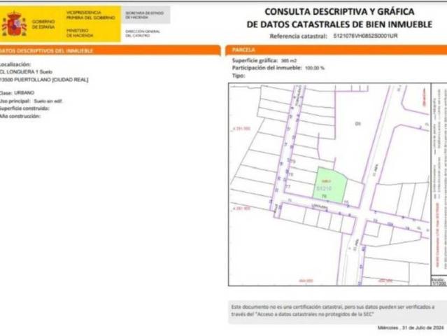 Terreno en venta en Puertollano, Castilla-La Mancha