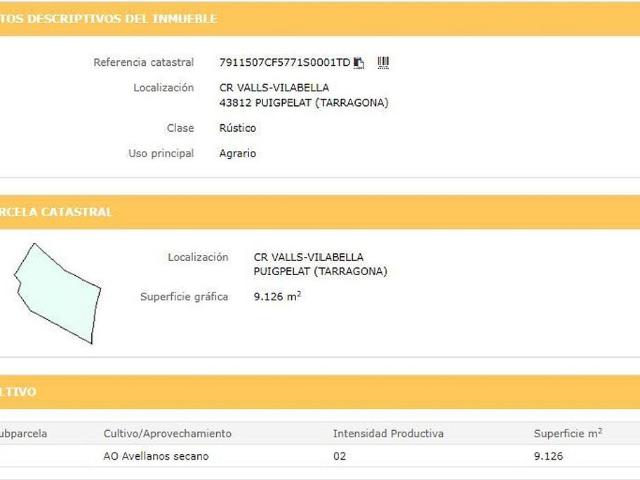Terreno en venta en Alt Camp, Catalunya