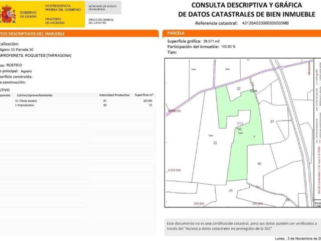 Terreno en venta en Baix Ebre, Catalunya
