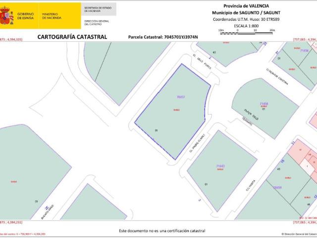 Terreno en venta en el Port de Sagunt, el Camp de Morvedre