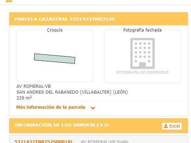 Terreno en venta en Villabalter, San Andrés Del Rabanedo