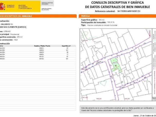 Terreno en venta en San Clemente, Castilla-La Mancha