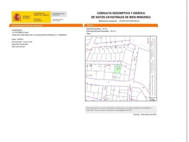 Terreno en venta en San Cristóbal de La Laguna, Canarias