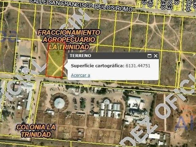 TERRENO EN VENTA EN SAN FRANCISCO DE LOS ROMO DESARROLLO AGROPECUARIO LA TRINIDAD