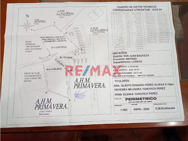 Terreno venta en Iquitos, Loreto