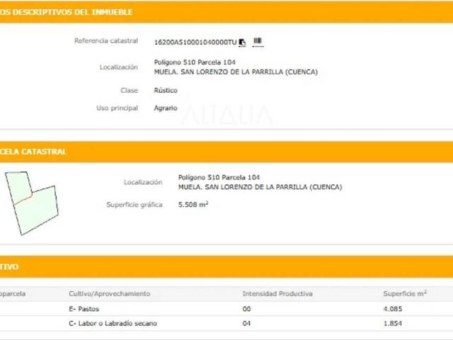 Terreno en venta en San Lorenzo De La Parrilla, Castilla-La Mancha