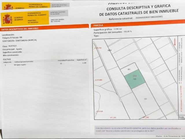 Terreno en venta en Área Metropolitana de Murcia, Murcia