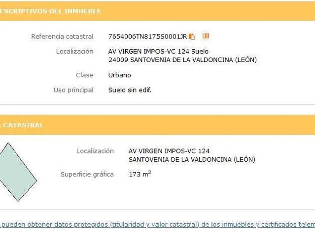 Terreno en venta en Santovenia De La Valdoncina, Castilla y León