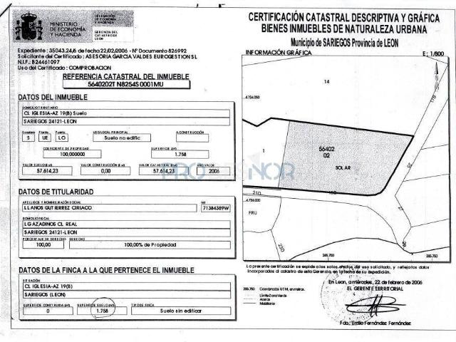 Terreno en venta en Sariegos, Castilla y León