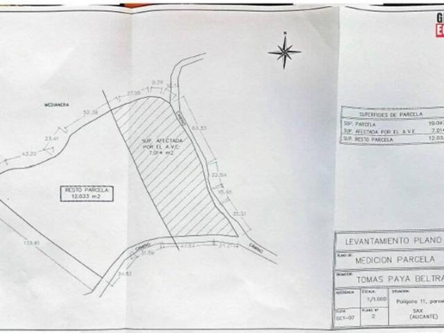 Terreno en venta en Sax, Alacant / Alicante