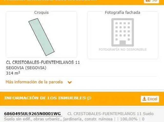 Terreno en venta en Barrio de Cantarranas, Segovia