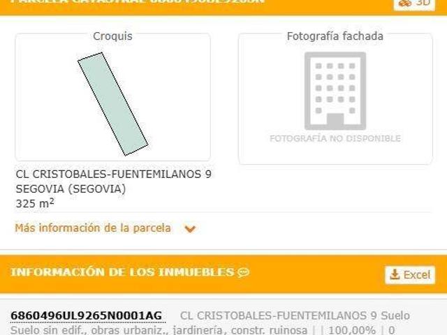 Terreno en venta en Segovia