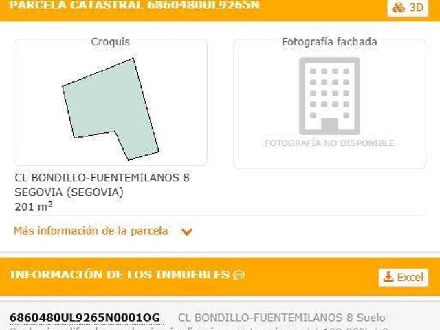 Terreno en venta en Segovia