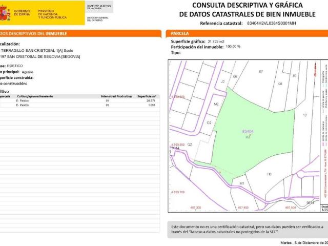 Terreno en venta en San Cristóbal De Segovia, Castilla y León