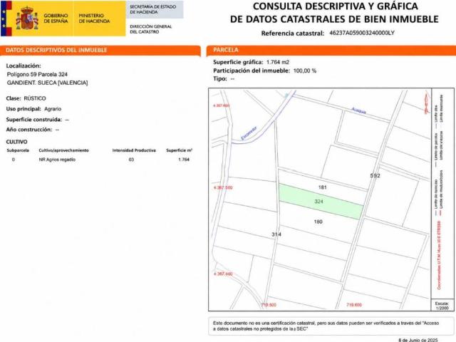 Terreno en venta en la Ribera Baixa, Valencia