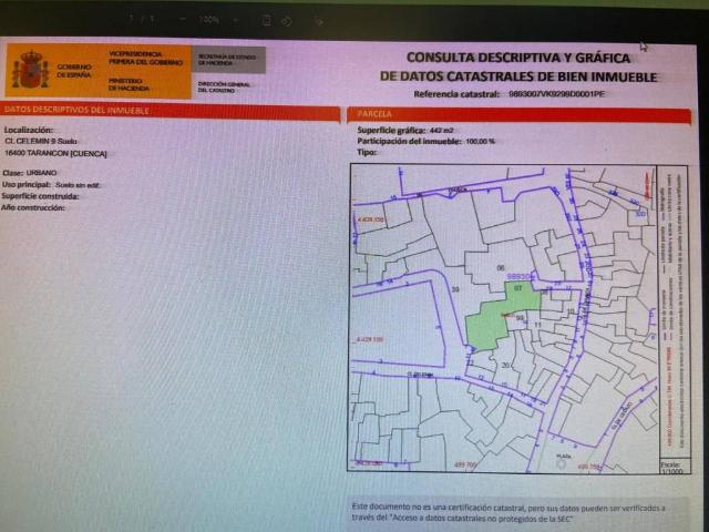 Terreno en venta en Tarancón, Cuenca