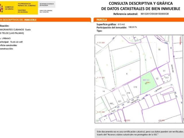 Terreno en venta en Jinámar, Telde