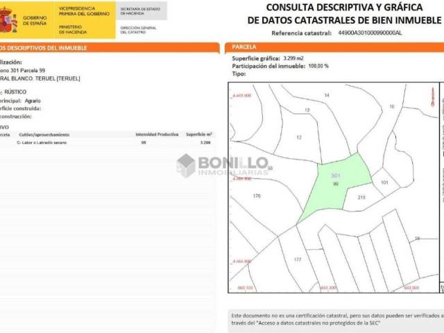 Terreno en venta en Comunidad de Teruel, Aragón