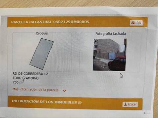 Terreno en venta en Toro, Castilla y León