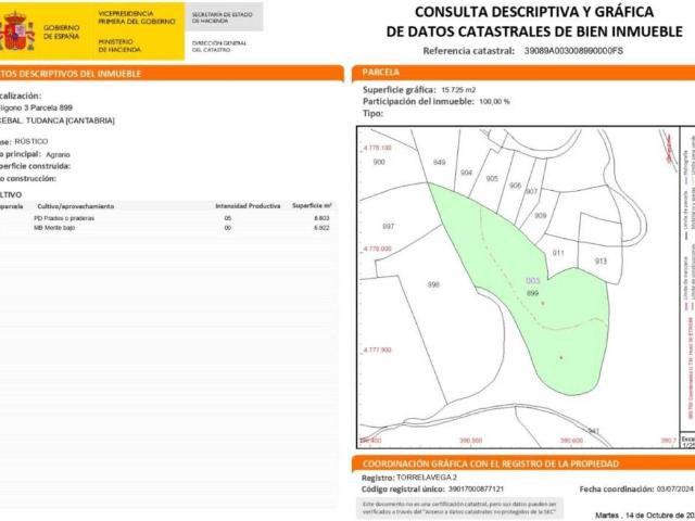 Terreno en venta en Tudanca, Cantabria