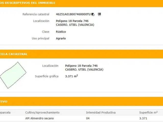 Terreno en venta en La Plana de Utiel-Requena, Valencia