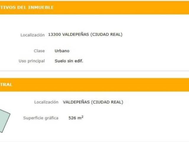 Terreno en venta en Valdepeñas, Castilla-La Mancha