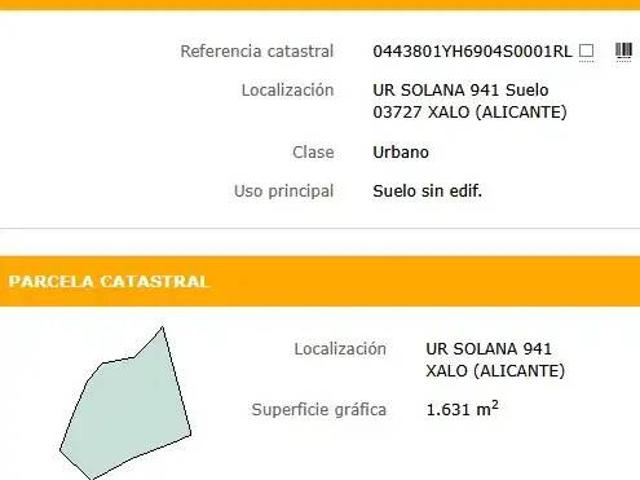 Terreno en venta en la Marina Alta, Valencia