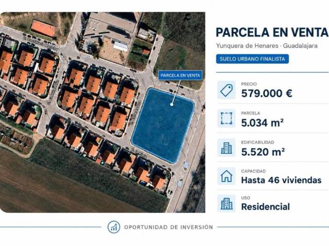 Terreno en venta en Yunquera De Henares, Castilla-La Mancha