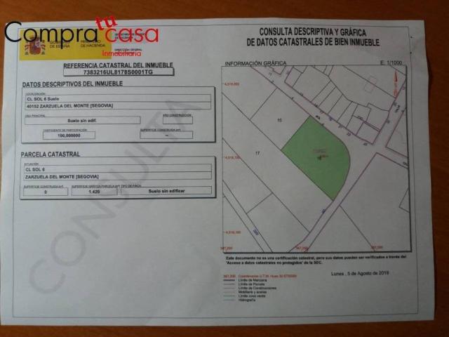 Terreno en venta en Zarzuela Del Monte, Castilla y León