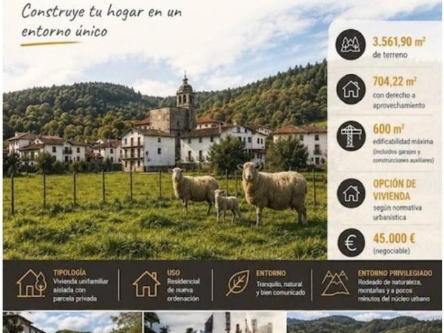 Terreno en venta en Baztan-Bidasoa, Navarra