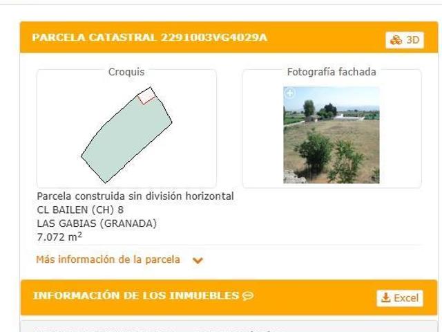 Terreno en venta en Gabia Chica, Comarca de la Vega de Granada