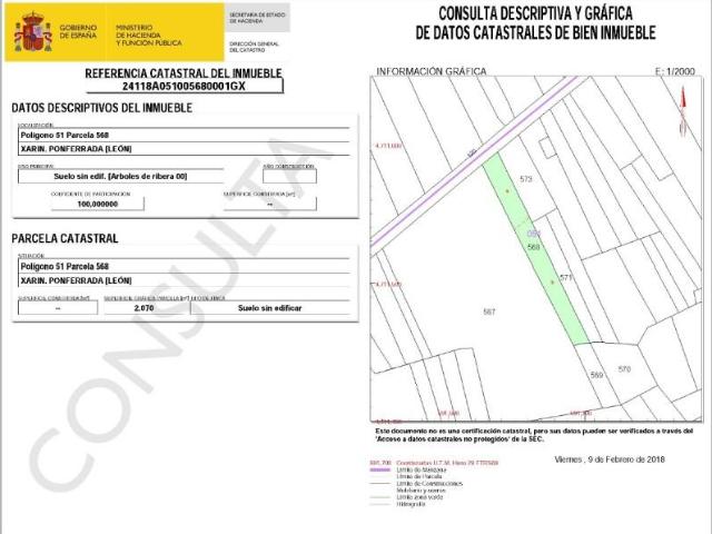 Terreno en venta en Dehesas, El Bierzo