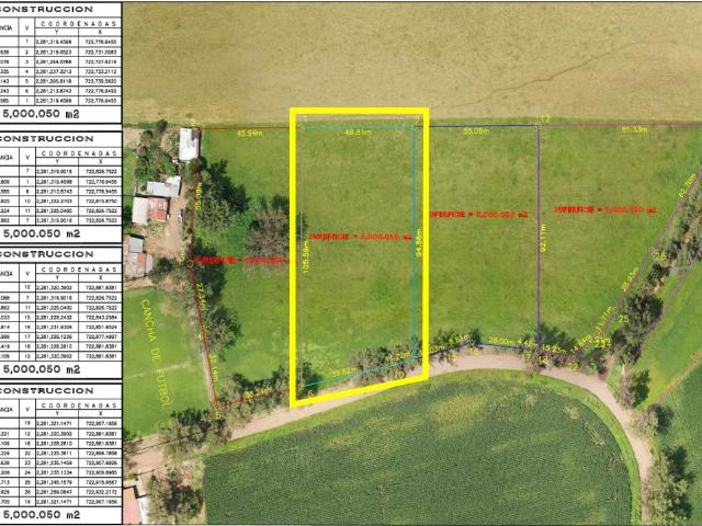Terreno en venta en Tepatitlán de Morelos, Región Ciénega