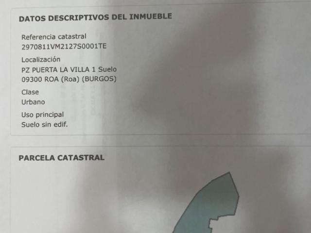 Terreno en venta en Roa, Castilla y León