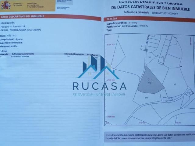 Terreno en venta en Campuzano, Torrelavega
