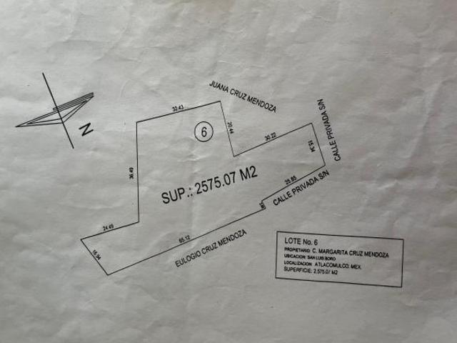 Terreno en venta en Atlacomulco, Estado de México