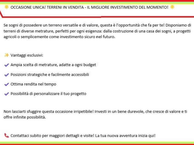 Terreno in vendita a Unione di Comuni della Romagna Forlivese, Predappio