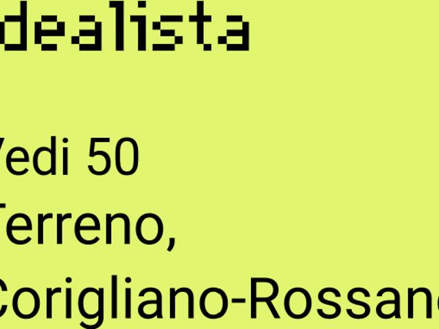 Terreno in vendita a Corigliano-Rossano, Calabria