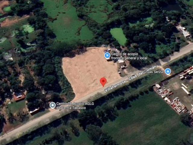 TERRENO INDUSTRIAL EN VENTA EN CARR VILLAHERMOSA FRONTERA F 1110