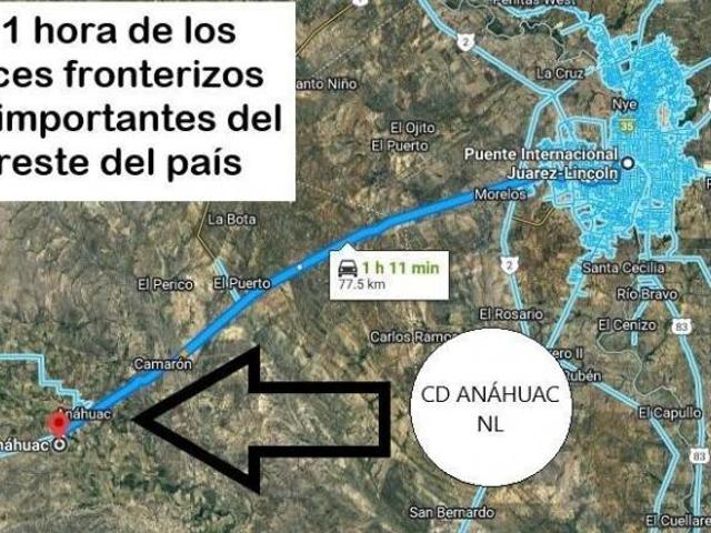 Terreno en venta en Anáhuac, Nuevo León
