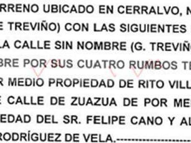 Terreno en venta en Cerralvo, Nuevo León