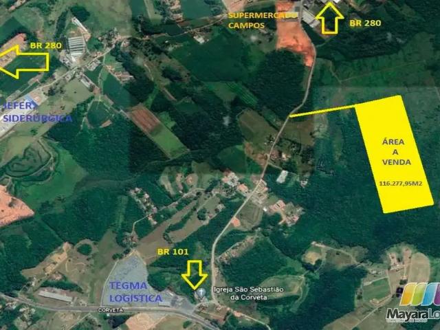 Terreno venda em Região Geográfica Imediata de Joinville, Araquari