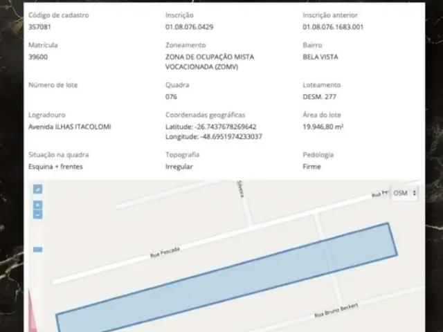 Terreno venda em Região Geográfica Imediata de Itajaí, Piçarras
