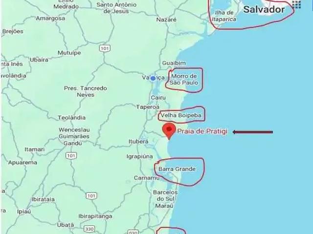 Terreno venda em Região Geográfica Imediata de Valença, Cairu