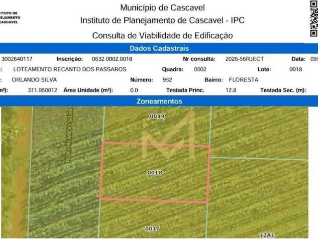 Terreno venda em Região Geográfica Imediata de Cascavel, Cascavel