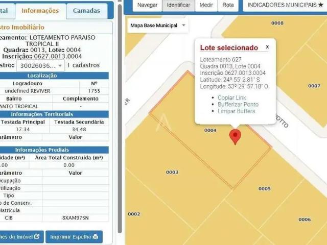 Terreno venda em Região Geográfica Imediata de Cascavel, Cascavel