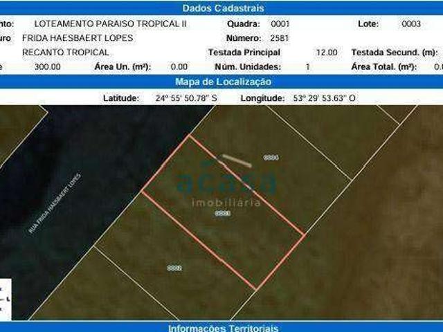 Terreno venda em Região Geográfica Imediata de Cascavel, Cascavel