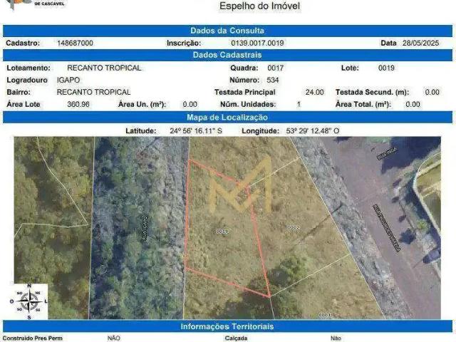 Terreno venda em Região Geográfica Imediata de Cascavel, Cascavel