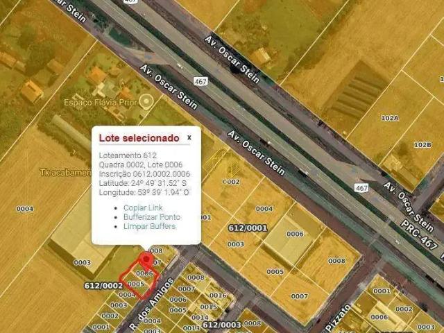 Terreno venda em Cascavel, Região Geográfica Intermediária de Cascavel