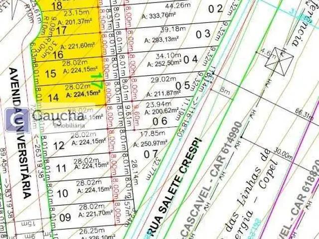 Terreno venda em Cascavel, Região Geográfica Intermediária de Cascavel